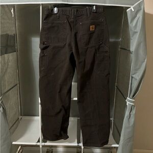 Vintage Brown Carhartt Duck Work Pants Double Knee